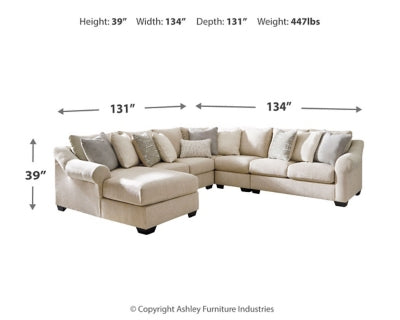 Carnaby 5-Piece Sectional with Chaise