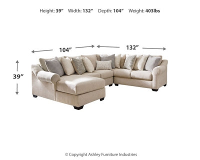 Carnaby 4-Piece Sectional with Chaise