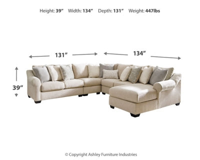 Carnaby 5-Piece Sectional with Chaise