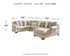 Carnaby 4 Piece Sectional with Chaise