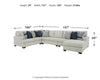 Lowder 5-Piece Sectional with Chaise