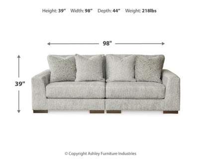 Regent Park 2-Piece Sectional Loveseat