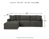 Evey 3-Piece Sectional with Chaise