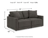 Evey 2-Piece Sectional Loveseat