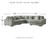 Lindyn 5-Piece Sectional with Chaise