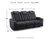 Center Point Reclining Sofa with Drop Down Table