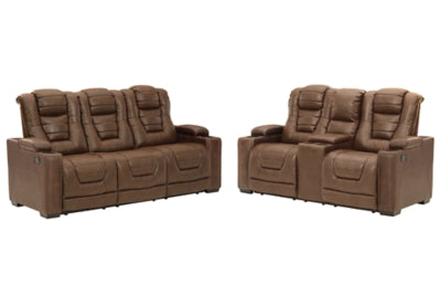 Owner's Box Power Reclining Sofa and Loveseat