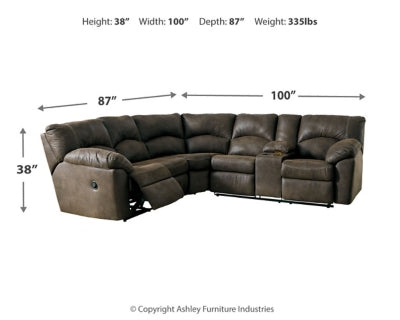 Tambo 2-Piece Reclining Sectional