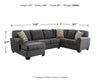 Ambee 3-Piece Sectional with Chaise