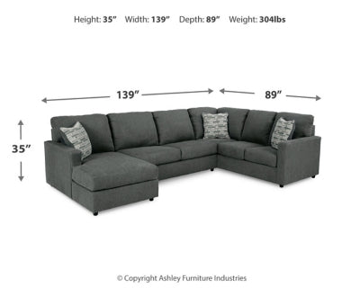 Edenfield 3-Piece Sectional with Chaise