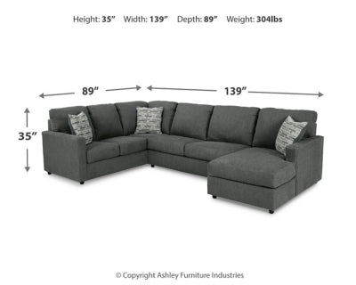 Edenfield 3-Piece Sectional with Chaise