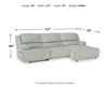 McClelland 3-Piece Reclining Sectional with Chaise