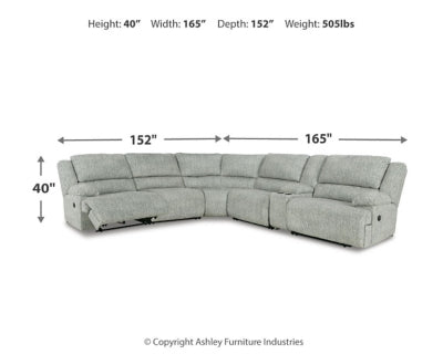 McClelland 6-Piece Reclining Sectional