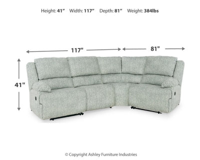 McClelland 4-Piece Reclining Sectional