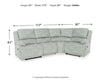 McClelland 4-Piece Reclining Sectional