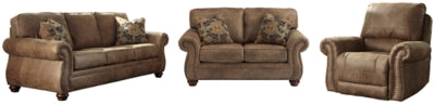 Larkinhurst Sofa and Loveseat with Recliner