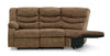 Partymate Left-Arm Facing Reclining Loveseat with Half Wedge