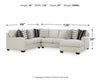 Huntsworth 4-Piece Sectional with Chaise