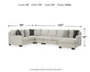 Huntsworth 5-Piece Sectional with Chaise