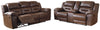 Stoneland Reclining Sofa and Loveseat