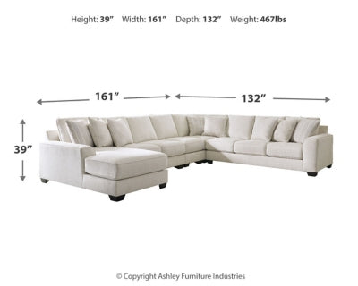 Lerenza 5-Piece Sectional with Chaise