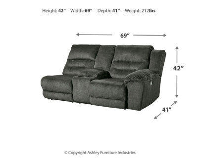 Nettington Right-Arm Facing Power Reclining Loveseat with Console