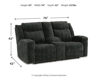 Martinglenn Reclining Loveseat with Console