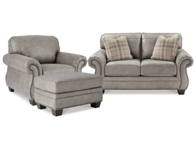 Olsberg Loveseat, Chair, and Ottoman