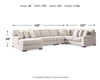 Larce 5-Piece Sectional with Chaise