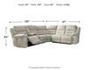 Family Den 3-Piece Power Reclining Sectional