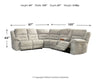 Family Den 3-Piece Power Reclining Sectional