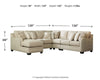Luxora 4-Piece Sectional with Chaise