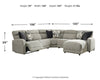 Colleyville 6-Piece Power Reclining Sectional with Chaise