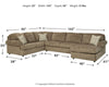 Hoylake 3-Piece Sectional with Chaise