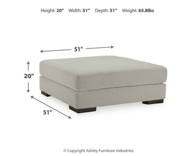 Artsie Oversized Accent Ottoman