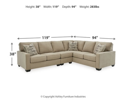 Lucina 3-Piece Sectional