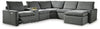 Hartsdale 6-Piece Right Arm Facing Reclining Sectional with Console and Chaise