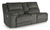 Keensburg Left-Arm Facing Power Reclining Loveseat with Console