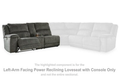 Keensburg Left-Arm Facing Power Reclining Loveseat with Console