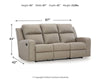 Lavenhorne Reclining Sofa with Drop Down Table