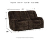 Soundwave Reclining Loveseat with Console