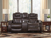 Warnerton Power Reclining Loveseat with Console