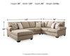 Baceno 3-Piece Sectional with Chaise
