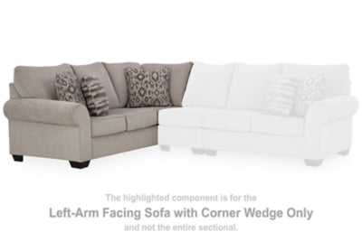 Claireah Left-Arm Facing Sofa with Corner Wedge