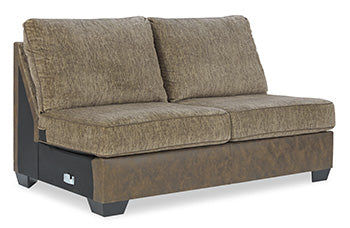 Abalone Armless Loveseat