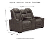HyllMont Power Reclining Loveseat with Console