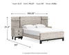 Vessalli Queen Panel Bed with Extensions