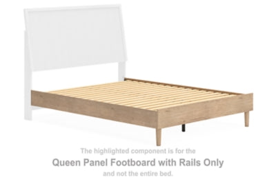 Cielden Queen Panel Footboard with Rails