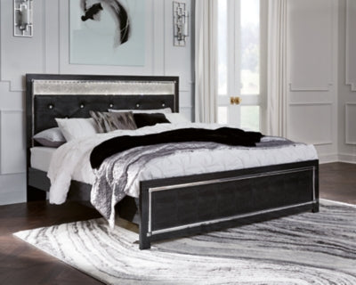 Kaydell King Upholstered Panel Platform Bed