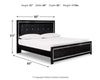 Kaydell King Upholstered Panel Bed